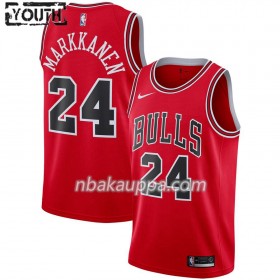 Chicago Bulls Lauri Markkanen 24 Nike 2019-2020 Icon Edition Pelipaidat Swingman - Lasten